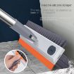 Picture of White 3 in 1 Tiles Cleaning Brush Bathroom Cleaning Brush with Wiper Upgraded 3 in 1 Tiles Cleaning Brush Bathroom Brush with Long Handle 3 IN 1 TILES CLEAING BRUSH mop
